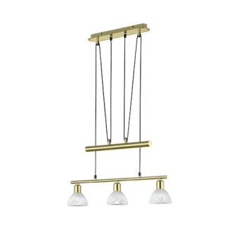 LED závěsné osvětlení Trio Levisto mosaz 371010308