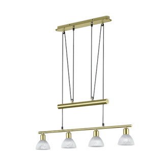 LED závěsné osvětlení Trio Levisto mosaz 371010408