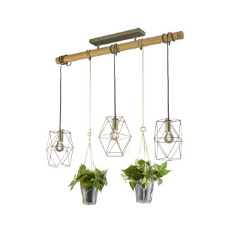 Závěsné osvětlení Trio Plant nikl 301000367