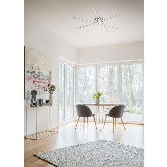 LED stropní osvětlení Trio Tiriac nikl 671610307