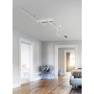 LED stropní osvětlení Trio Indira nikl 674610507