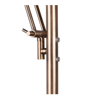 LED stojací lampa Trio Barrie mosaz 424210304