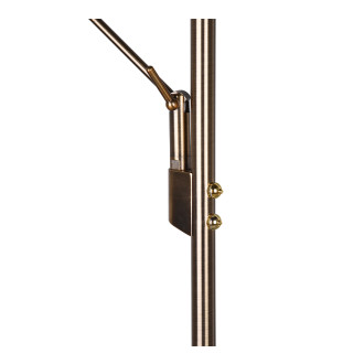 LED stojací lampa Trio Brantford mosaz 425610204