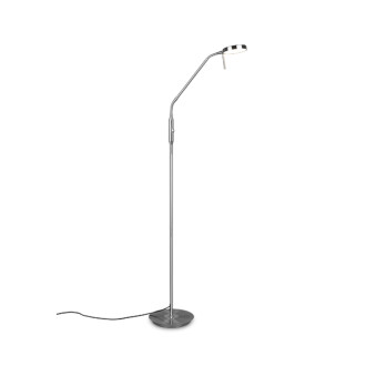 LED stojací lampa Trio Monza nikl 423310107