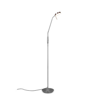 LED stojací lampa Trio Monza nikl 423310107