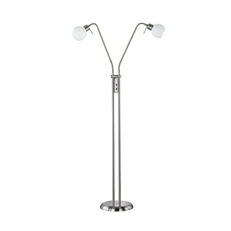 LED stojací lampa Trio Freddy nikl 424810207