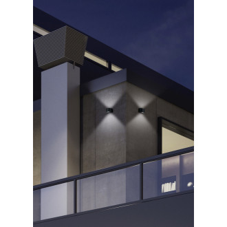 LED Nástěnná lampa Reality Rosario černá R28232632