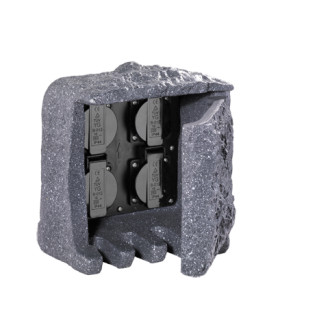 Zahradní zásuvka Trio Garden Socket šedá 9962-11