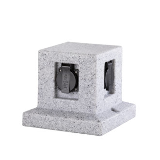 Zahradní zásuvka Trio Garden Socket šedá 9963-11