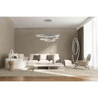 LED závěsné osvětlení Cinque Ciola nikl 377210107