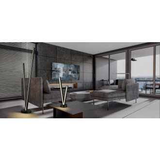 LED stojací lampa Cinque Cicanto nikl 475010107