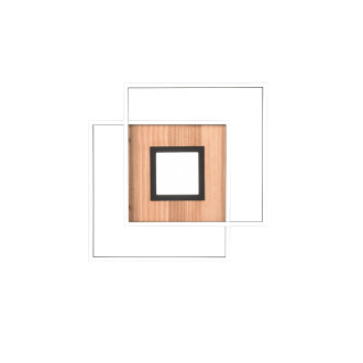 LED stropní osvětlení Trio Via dřevodekor 620710330