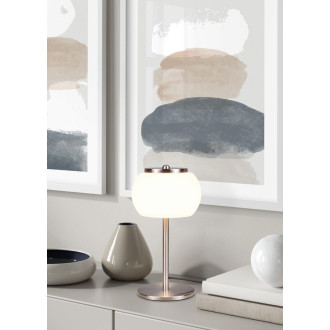 LED stolní lampa Trio Madison nikl 542010107