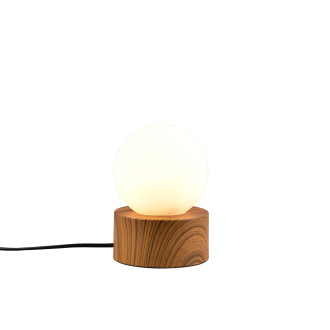 Stolní lampa Reality Countess dřevodekor R59051035