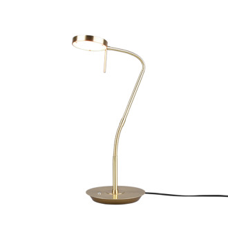 LED stolní lampa Trio Monza mosaz 523310108