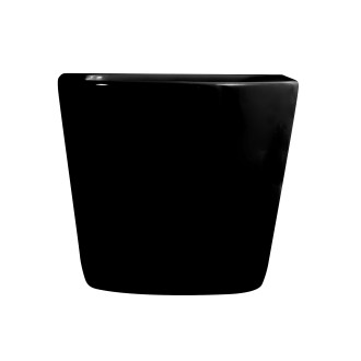 CERANO Keramický závěsný bidet Fizo černá lesklá 36x37x49 cm CER-417398