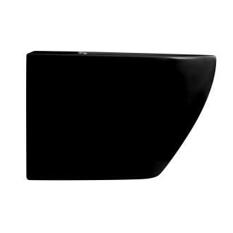 CERANO Keramický závěsný bidet Fizo černá lesklá 36x37x49 cm CER-417398
