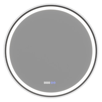 CERANO Koupelnové LED zrcadlo Rivo, kovový rám černá matná 60 cm CER-NT8232A60