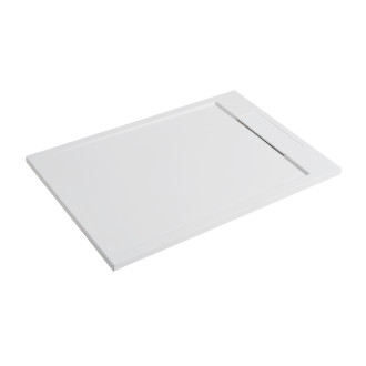 CERANO Sprchová vanička z litého mramoru obdélníková Loro bílá matná 120x80 cm CER-413609