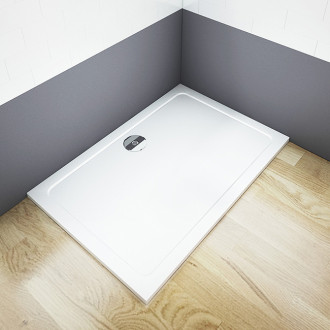 CERANO Sprchová vanička z litého mramoru obdélníková Piato bílá matná 160x80cm CER-GSR8016