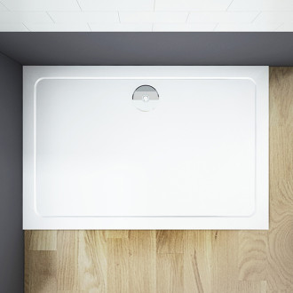 CERANO Sprchová vanička z litého mramoru obdélníková Piato bílá matná 160x80cm CER-GSR8016