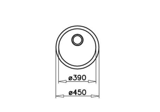 TEKA dřez nerez STARBRIGHT 45 E-XN 1B RND X 115020013
