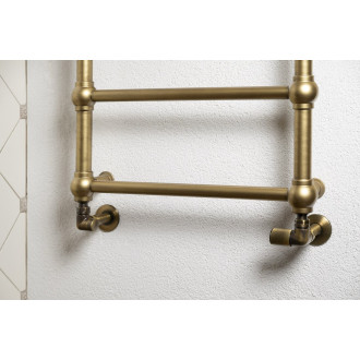 CORNER SIMPLY připojovací sada ventilů triaxiální, pravé provedení, bronz