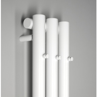 PILON otopné těleso 196x1800mm, se třemi háčky pro ručník, bílá mat