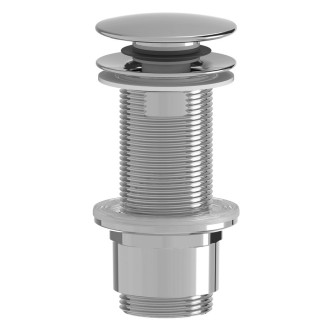 Umyvadlová výpust 5/4“, click-clack, velká zátka, 10-80mm, ABS/chrom CV1132 59348