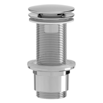 Umyvadlová výpust 5/4“, neuzavíratelná, velká zátka, 10-80mm, ABS/chrom CV1232 59350
