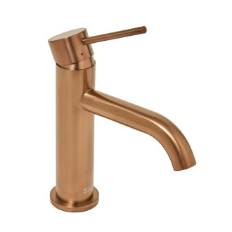 Umyvadlová baterie SAT Aurum bez výpusti broušená rose gold SATBAUR271BRG