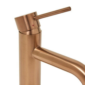 Umyvadlová baterie SAT Aurum bez výpusti broušená rose gold SATBAUR271BRG