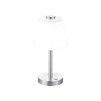 LED stolní lampa Trio Emerald nikl 525490107