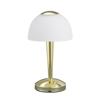 LED stolní lampa Trio Ventura mosaz 529990103