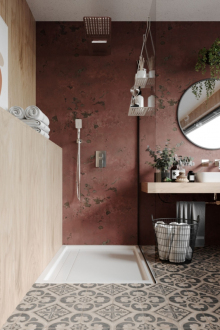 DEANTE MOKKO ADM_A53K Police na sprchové sklo B, bílá