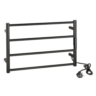 Bemeta Elektrický sušák ručníků 560x90x370mm, 63W, nerez, černá 704151080