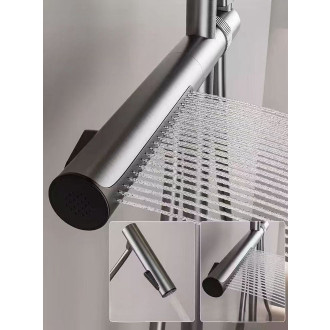 REA Pedro sprchový set s termostatem, titan  REA-P0896