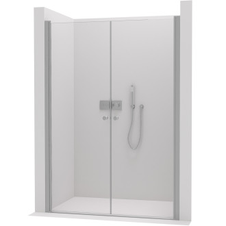 CERANO Sprchové 2-křídlové dveře Antelo L/P chrom, transparent sklo 120x190