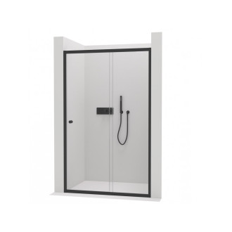 CERANO Sprchové pos.dveře Varone L/P černá matná, transp.sklo 110x195cm CER-DY505B-110-195