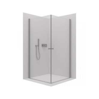 CERANO Sprchový kout Antelo Duo L/P chrom, transparent sklo 120x75 křídlový