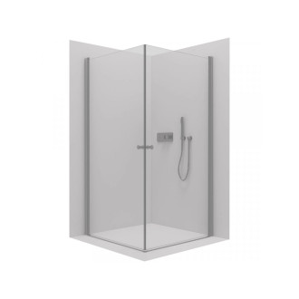 CERANO Sprchový kout Antelo Duo L/P chrom, transparent sklo 120x75 křídlový
