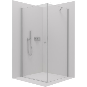 CERANO Sprchový kout Antelo L/P chrom, transparentní sklo 100x90 cm křídlový CER-433371