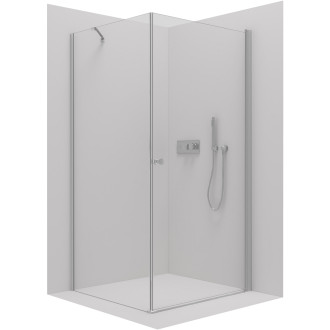 CERANO Sprchový kout Antelo L/P chrom, transparent sklo 110x80 křídlový