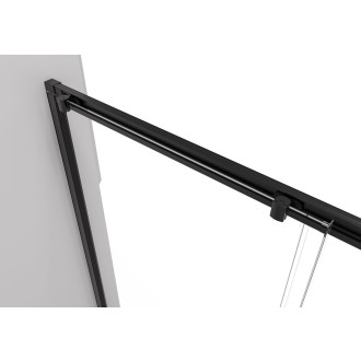 CERANO Sprchový kout Varone L/P černá matná, transp.sklo 140x90cm posuvný CER-DY505B-14090