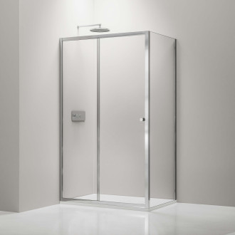 CERANO Sprchový kout Varone L/P chrom, transparentní sklo 110x70cm posuvný CER-DY505-11070