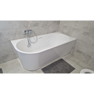 CERANO Volně stojící akrylátová vana Bianco, pravá bílá lesklá 170x80 cm CER-413603