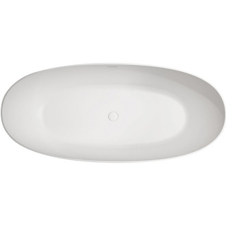 CERANO Volně stojící vana z litého mramoru Antonia bílá matná 170x75cm CER-417524