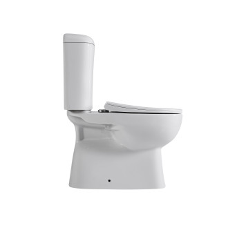 CERANO WC kombi Favo, Rimless + sedátko spodní odpad bílá lesklá 37,5x63 cm CER-428437