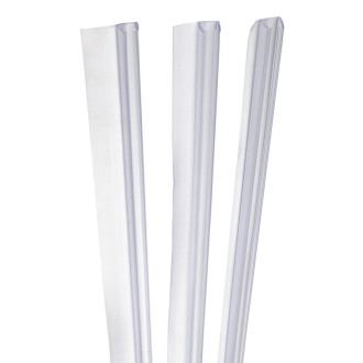 Set svislých těsnění pro sklo 6/6mm, 1900mm
