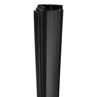 Set magnetických těsnění 45°pro sklo 8mm a profil , 2000mm, černá